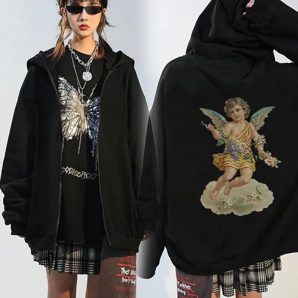 women's jackets y2k hip hop streetwear women hoodies goth angel dark print zipper jacket coat harajuku hooded punk outwear cloth, Black;brown
women's jackets y2k hip hop streetwear women hoodies goth angel dark print zipper jacket coat harajuku hooded punk outwear cloth, Black;brown