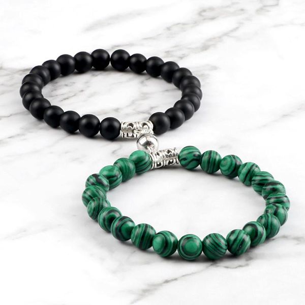 beaded, strands handmade braided bracelet 2pcs/set natural stone couple magnet yoga beads bracelets&bangles for lovers jewelry friends gift, Black
beaded, strands handmade braided bracelet 2pcs/set natural stone couple magnet yoga beads bracelets&bangles for lovers jewelry friends gift, Black