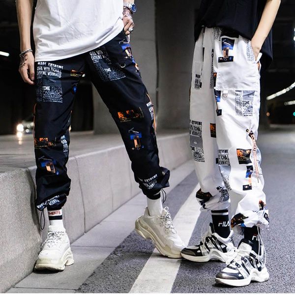 men's pants hip hop men loose joggers with print streetwear harem clothes ankle length trousers harajuku sport casual, Black
men's pants hip hop men loose joggers with print streetwear harem clothes ankle length trousers harajuku sport casual, Black