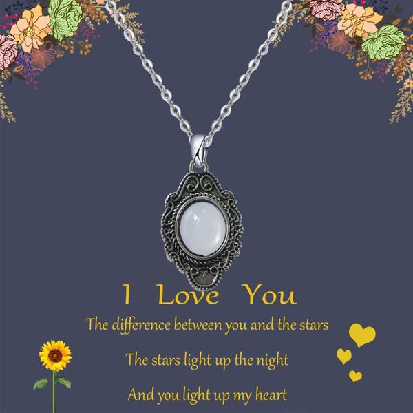 pendant necklaces fashion vintage silver color necklace opal stone for woman girl boho party jewelry gift
pendant necklaces fashion vintage silver color necklace opal stone for woman girl boho party jewelry gift
