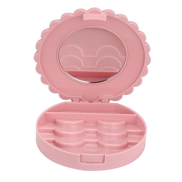 cute bow false eyelash storage box makeup cosmetic mirror case organizer boxes & bins