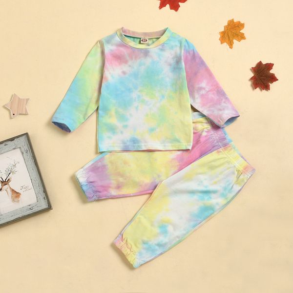 2pcs children tie-dye printed clothes set long sleeve tee pants suit baby boys girls autumn outfits 1-5years, White
2pcs children tie-dye printed clothes set long sleeve tee pants suit baby boys girls autumn outfits 1-5years, White