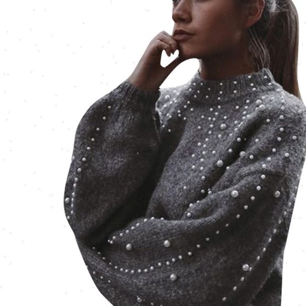 casual thick needle long sleeve women sweater o neck pullover autumn winter loose pearl sweaters femme clothes, White;black
casual thick needle long sleeve women sweater o neck pullover autumn winter loose pearl sweaters femme clothes, White;black