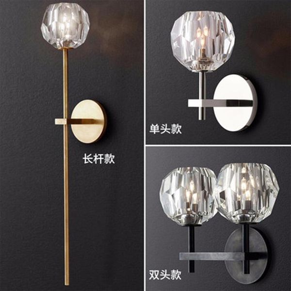 wall lamp postmodern light luxury crystal modern simple creative el bedroom bedside living room background
wall lamp postmodern light luxury crystal modern simple creative el bedroom bedside living room background