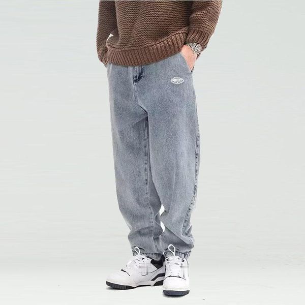 spring men's jeans pants casual loose all-match straight trousers male neutral minimalist style vintage distressed men, Blue
spring men's jeans pants casual loose all-match straight trousers male neutral minimalist style vintage distressed men, Blue