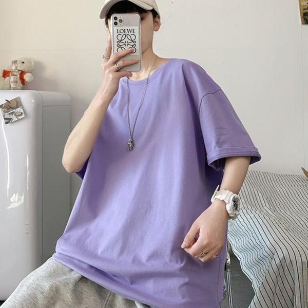 men's t-shirts summer cotton t-shirt korean fashion loose casual solid color tshirt harajuku streetwear short-sleeved t shirt m-2x, White;black
men's t-shirts summer cotton t-shirt korean fashion loose casual solid color tshirt harajuku streetwear short-sleeved t shirt m-2x, White;black