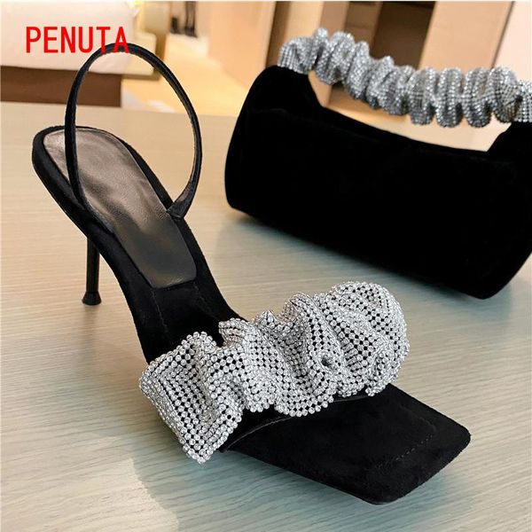 crystal high heel sandals rhinestone women party shoes suede leather black open toe banquet brand design p04s
crystal high heel sandals rhinestone women party shoes suede leather black open toe banquet brand design p04s