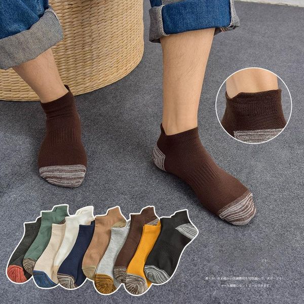 men's socks 5 pairs/spring/summer socks, breathable and color retro cotton, with light toe heel pads, japanese boat spo, Black
men's socks 5 pairs/spring/summer socks, breathable and color retro cotton, with light toe heel pads, japanese boat spo, Black