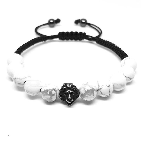 charm bracelets irbacoo 2021 fashion lion bracelet white marble natural stone beads braided for men jewelry gift, Golden;silver
charm bracelets irbacoo 2021 fashion lion bracelet white marble natural stone beads braided for men jewelry gift, Golden;silver