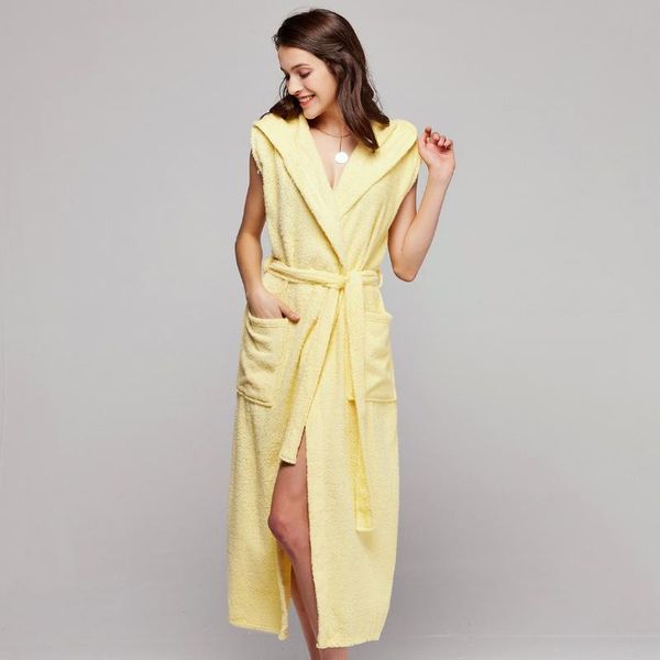 women's sleepwear el bathrobe cotton terry towel home clothing with belt women hooded robe gown loose casual sleeveless nightgown, Black;red
women's sleepwear el bathrobe cotton terry towel home clothing with belt women hooded robe gown loose casual sleeveless nightgown, Black;red