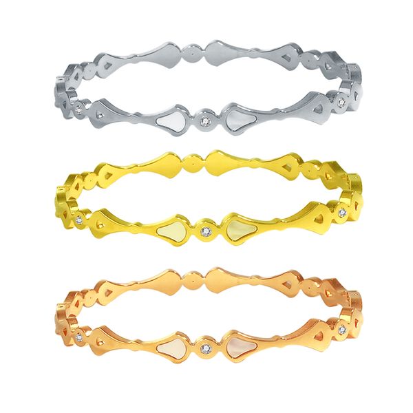 creative love stainless steel bangle women exquisite stylish accessories fan shaped titanium shell jewelry fashion style paired bangles for, Black
creative love stainless steel bangle women exquisite stylish accessories fan shaped titanium shell jewelry fashion style paired bangles for, Black