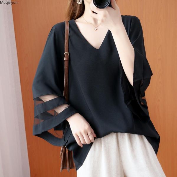 summer plus size blouse shirt women clothing elegant fashion lady tunic v-neck lace loose black spliced long sleeve s3306 women's blou, White
summer plus size blouse shirt women clothing elegant fashion lady tunic v-neck lace loose black spliced long sleeve s3306 women's blou, White
