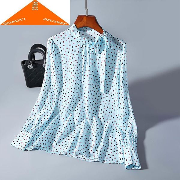 women's blouses & shirts silk 900% real women long sleeve polka dot blouse spring vintage blusas mujer de moda 2021 lwl9793, White
women's blouses & shirts silk 900% real women long sleeve polka dot blouse spring vintage blusas mujer de moda 2021 lwl9793, White