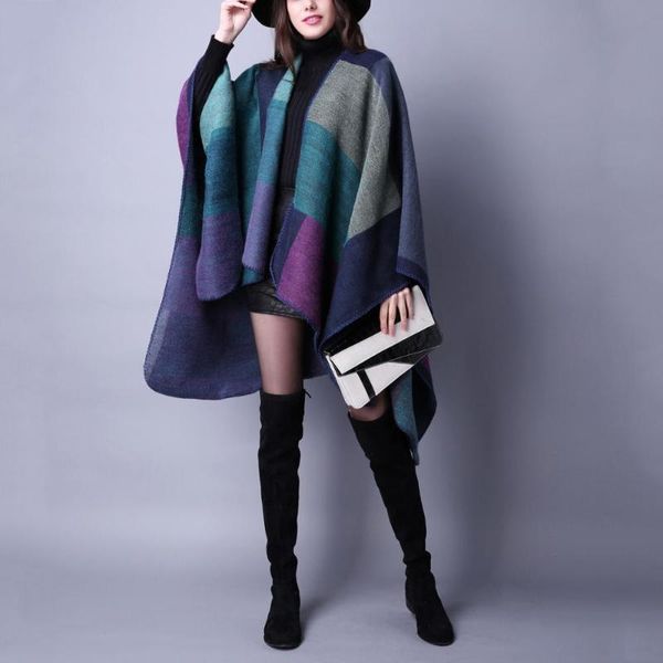 scarves women's fashion shawl 2021 winter knitted splicing coat dual purpose 135cm-175cm, Blue;gray
scarves women's fashion shawl 2021 winter knitted splicing coat dual purpose 135cm-175cm, Blue;gray
