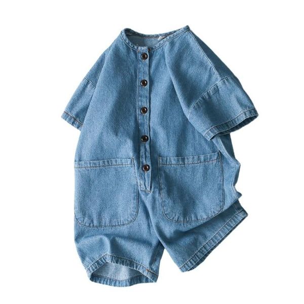 jumpsuits 2021 single breasted korean denim short sleeve o-neck velvet baby romper boys girls clothes for borns babies accessories, Blue
jumpsuits 2021 single breasted korean denim short sleeve o-neck velvet baby romper boys girls clothes for borns babies accessories, Blue