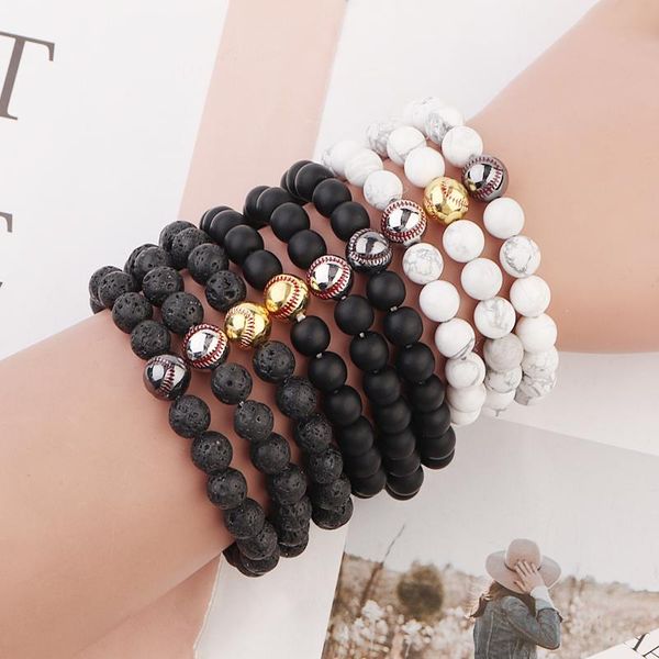 natural stone lava beads bracelet baseball sport yoga elastic adjustable for women handmade beading bracelets charm, Golden;silver
natural stone lava beads bracelet baseball sport yoga elastic adjustable for women handmade beading bracelets charm, Golden;silver