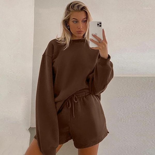 women's tracksuits 2021 casual pullover sweatshirt 2 piece set women fleece hoodie and shorts suits autumn winter basic sporty tracksui, Gray
women's tracksuits 2021 casual pullover sweatshirt 2 piece set women fleece hoodie and shorts suits autumn winter basic sporty tracksui, Gray