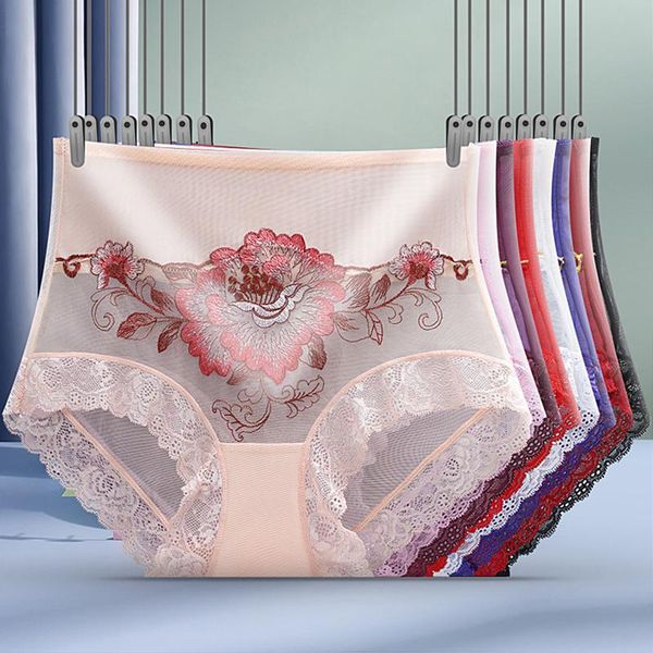 women's panties high waist lace transparent seamless mesh temptation ice silk large size briefs embroidery flower underwear, Black;pink
women's panties high waist lace transparent seamless mesh temptation ice silk large size briefs embroidery flower underwear, Black;pink