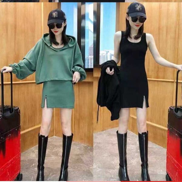 casual dresses 2021 spring korean women's long-sleeve knitted cardigan jacket +sling slim fashion hip dress sweet two-piece suit, Black;gray
casual dresses 2021 spring korean women's long-sleeve knitted cardigan jacket +sling slim fashion hip dress sweet two-piece suit, Black;gray