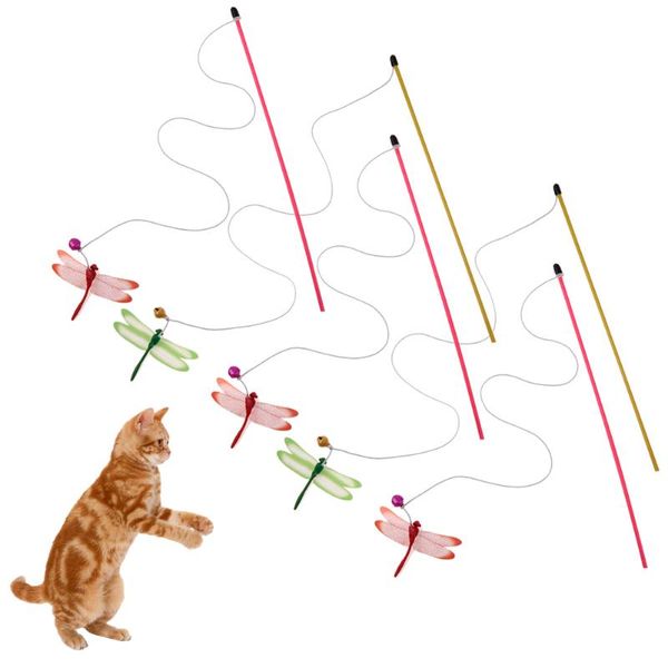 cat toys 5pcs pet products dog teaser with bell feather funny stick wire wand solid colourful for kitten
cat toys 5pcs pet products dog teaser with bell feather funny stick wire wand solid colourful for kitten