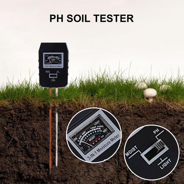 meters ph soil tester digital meter moisture levels temperature sunlight intensity humidity for garden plant seeding
meters ph soil tester digital meter moisture levels temperature sunlight intensity humidity for garden plant seeding