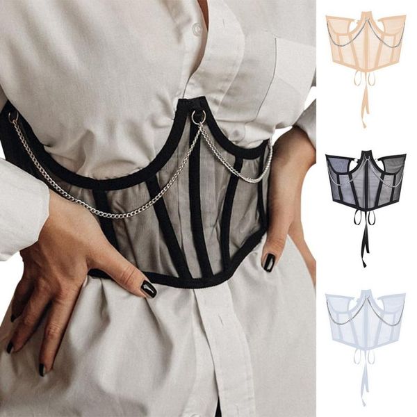 belts wannathis for women lace up wide belt mesh elegant metal chain straps female stretchy ladies asymmetry, Black;brown
belts wannathis for women lace up wide belt mesh elegant metal chain straps female stretchy ladies asymmetry, Black;brown
