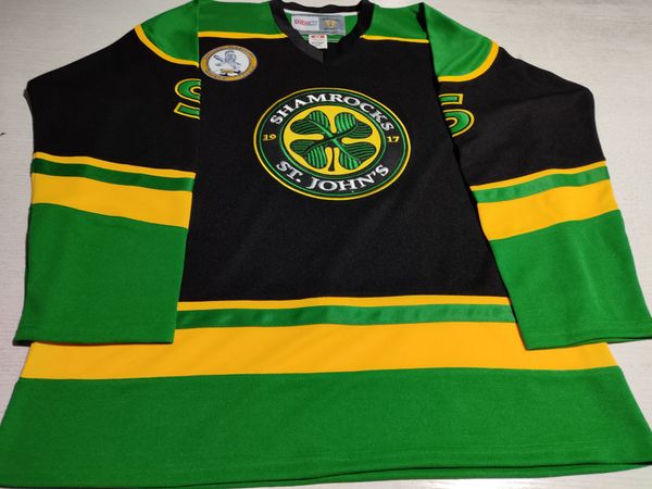 custom 3 ross the boss rhea st john's shamrocks hockey jersey with emhl patch black white green stitched s-5xl, Black;red
custom 3 ross the boss rhea st john's shamrocks hockey jersey with emhl patch black white green stitched s-5xl, Black;red