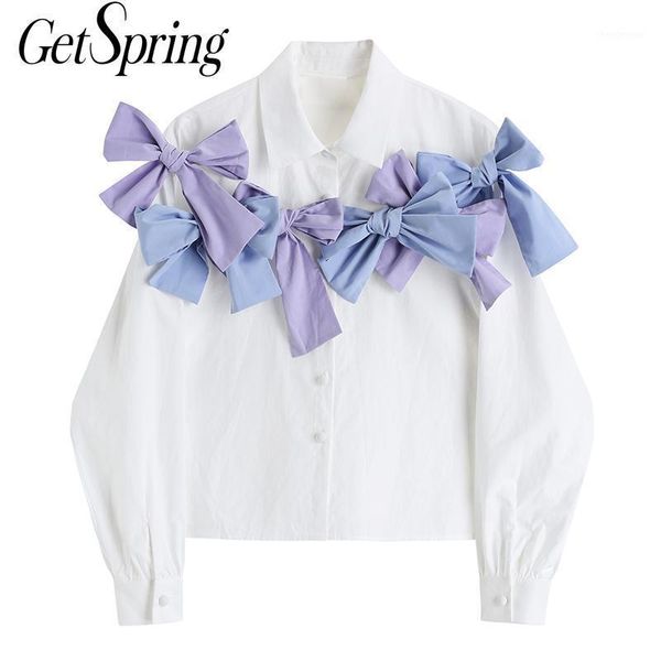 getspring women blouse shirt bow patchwork color matching white women's long sleeve casual short 2021 blouses & shirts
getspring women blouse shirt bow patchwork color matching white women's long sleeve casual short 2021 blouses & shirts