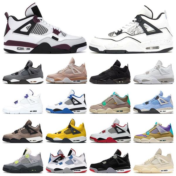 4 mens running basketball shoes 4s white oreo university blue black cat fire red diy purple metallic cement starfish outdoor trainer sports, White;red
4 mens running basketball shoes 4s white oreo university blue black cat fire red diy purple metallic cement starfish outdoor trainer sports, White;red