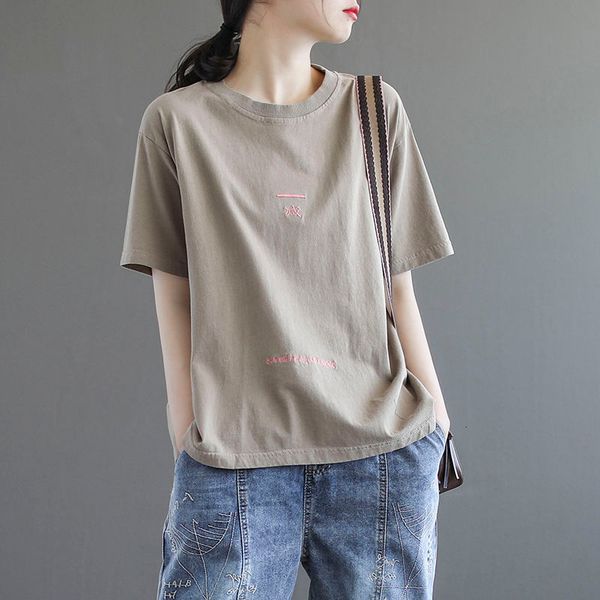 t shirts summer arts style women short sleeve o-neck loose tee shirt femme 100% cotton embroidery vintage tshirt plus size m66 gvmq, White
t shirts summer arts style women short sleeve o-neck loose tee shirt femme 100% cotton embroidery vintage tshirt plus size m66 gvmq, White
