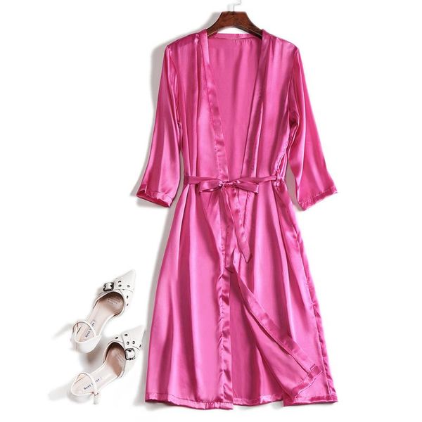 women's sleepwear 100% de seda auentica para mujer, tunicas saten seda, longitud hasta la rodilla, ropa dormir, camison, kimono, Black;red
women's sleepwear 100% de seda auentica para mujer, tunicas saten seda, longitud hasta la rodilla, ropa dormir, camison, kimono, Black;red