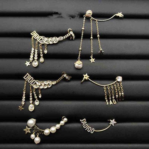 2022 latest factory wholesale earrings new letter studded tassel one piece earclip women's fashion style trendy earrings, Golden
2022 latest factory wholesale earrings new letter studded tassel one piece earclip women's fashion style trendy earrings, Golden