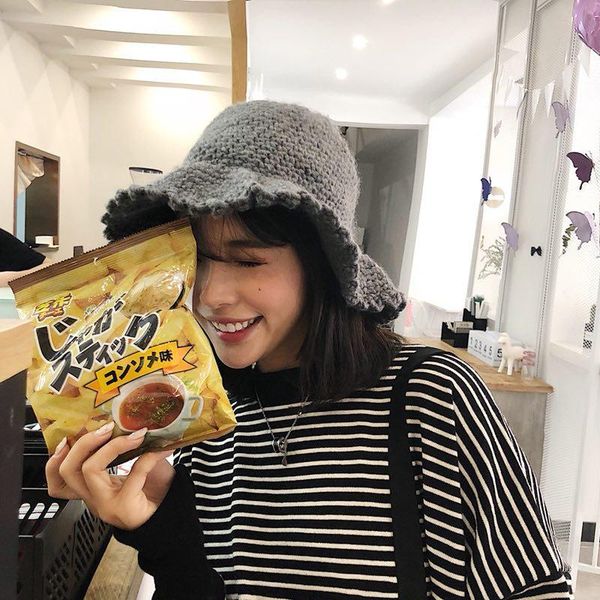 beanies chic small wave h-woven thick thread knitted hat female winter warm fisherman woolen cap artistic
beanies chic small wave h-woven thick thread knitted hat female winter warm fisherman woolen cap artistic