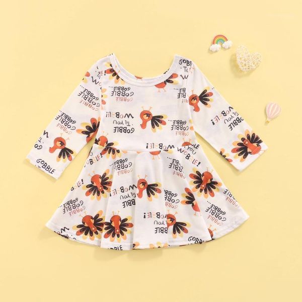 girl's dresses citgeeautumn thanksgiving day lovely kids girls dress turkey printed ruffles long sleeve a-line clothes1, Red;yellow
girl's dresses citgeeautumn thanksgiving day lovely kids girls dress turkey printed ruffles long sleeve a-line clothes1, Red;yellow