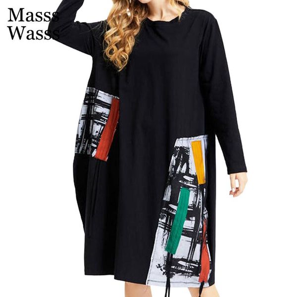 casual dresses masss wasss autumn korean 2021 design dress ladies black loose women printed vintage punk clothing girl cotton vestidos, Black;gray
casual dresses masss wasss autumn korean 2021 design dress ladies black loose women printed vintage punk clothing girl cotton vestidos, Black;gray