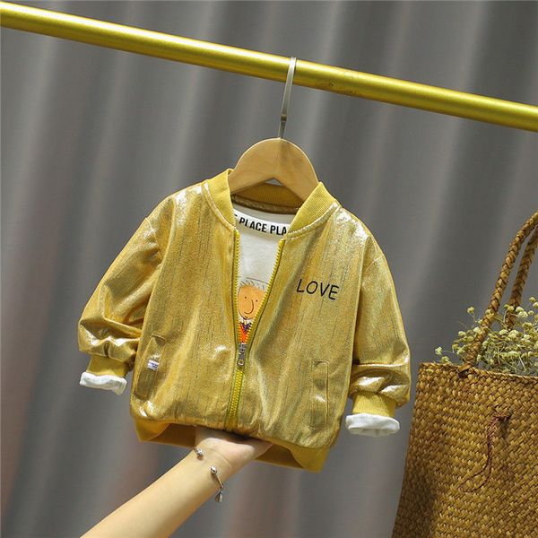 Boys and Girls Coats O-Neck Letter Childrens Clothing 0-5 Years Old Spring and Autumn Baby Kids Bright Jackets Baseball Outwear, Gold
Boys and Girls Coats O-Neck Letter Childrens Clothing 0-5 Years Old Spring and Autumn Baby Kids Bright Jackets Baseball Outwear, Gold