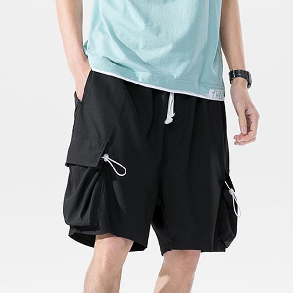 men's shorts men summer 2021 hip hop streetwear casual male pocket elastic joggers, White;black
men's shorts men summer 2021 hip hop streetwear casual male pocket elastic joggers, White;black