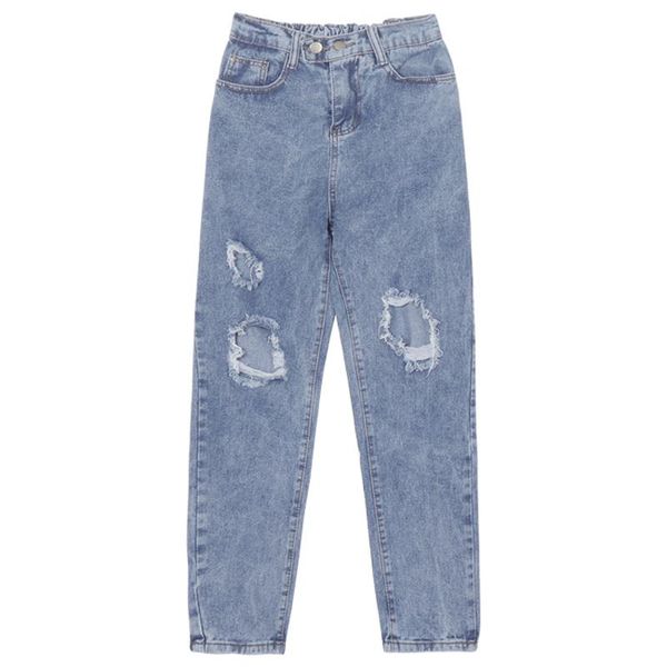 spring summer women's clothing vintage solid high waist jeans harajuku ulzzang casual loose straight hole women bf, Blue
spring summer women's clothing vintage solid high waist jeans harajuku ulzzang casual loose straight hole women bf, Blue