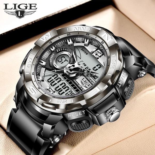 2021 lige sport men quartz digital watch creative diving watches men waterproof alarm watch dual display clock relogio masculinog, Slivery;brown
2021 lige sport men quartz digital watch creative diving watches men waterproof alarm watch dual display clock relogio masculinog, Slivery;brown