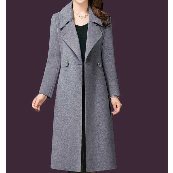 women's wool & blends autumn winter woolen coat temperament with belt turn down collar fashion female casual slimming mid-length jacket, Black
women's wool & blends autumn winter woolen coat temperament with belt turn down collar fashion female casual slimming mid-length jacket, Black