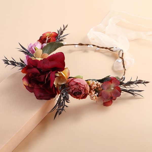 hair accessories retro floral rose headband flower crown for bridesmaid garland head wreath hairband handmade bride wedding beach party trav
hair accessories retro floral rose headband flower crown for bridesmaid garland head wreath hairband handmade bride wedding beach party trav