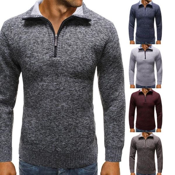 men's sweaters knitted men sweater mens fashion pullovers autumn and winter half zipper korean comfort casual youth, White;black
men's sweaters knitted men sweater mens fashion pullovers autumn and winter half zipper korean comfort casual youth, White;black