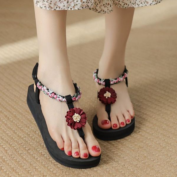 anti-skid med 2021 summer bohemian sandals female shoe clogs with heel womens wedges medium boho girls thick beach fashion beige dress shoes, Black
anti-skid med 2021 summer bohemian sandals female shoe clogs with heel womens wedges medium boho girls thick beach fashion beige dress shoes, Black