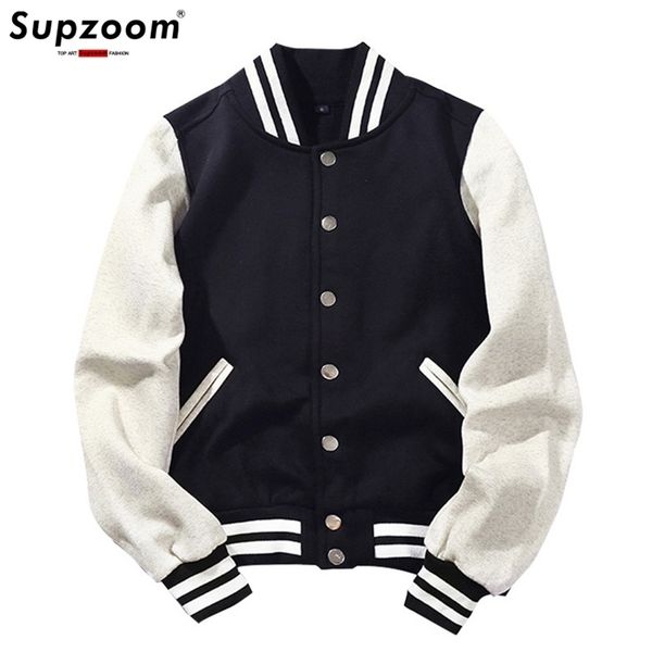 arrival spliced brand single breasted patchwork short style rib sleeve bomber jacket men cotton casual baseball coat 211021, Black;brown
arrival spliced brand single breasted patchwork short style rib sleeve bomber jacket men cotton casual baseball coat 211021, Black;brown