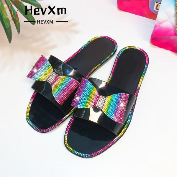 shiny bowknot rhinestone slippers 2021 summer est ladies sandals crystal candy color fashion women's shoes, Black
shiny bowknot rhinestone slippers 2021 summer est ladies sandals crystal candy color fashion women's shoes, Black