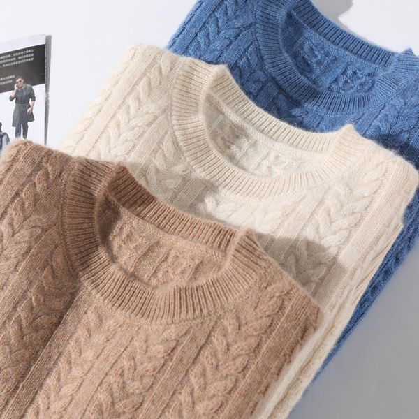 men's sweaters 2021 winter pure cashmere sweater twist fashion thick base shirt knit wild plus size warm 100%wool youth pullover, White;black
men's sweaters 2021 winter pure cashmere sweater twist fashion thick base shirt knit wild plus size warm 100%wool youth pullover, White;black