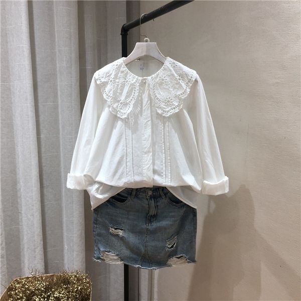 women's blouses & shirts lamtrip unique lolita hollow embroidery pleated peter pan collar long sleeve shirt mori girl kawaii white
women's blouses & shirts lamtrip unique lolita hollow embroidery pleated peter pan collar long sleeve shirt mori girl kawaii white