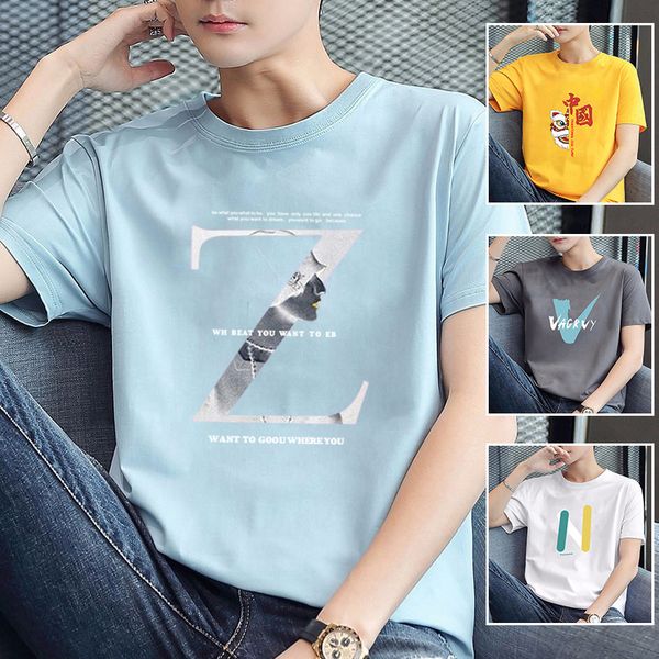 men's cotton short sleeve t-shirt summer youth men's sports round neck half sleeve bottomed shirt t-shirt fashion, Black
men's cotton short sleeve t-shirt summer youth men's sports round neck half sleeve bottomed shirt t-shirt fashion, Black