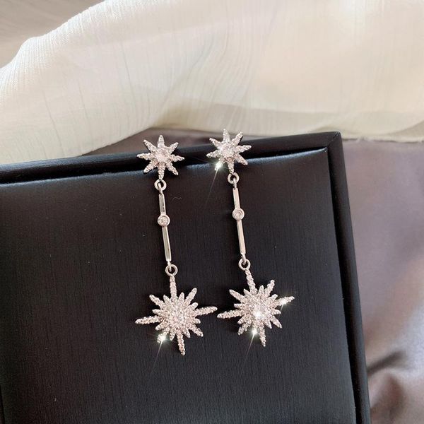 design cubic zirconia stone flower bridal earrings star shape earring for women fashion jewelry dangle & chandelier, Silver
design cubic zirconia stone flower bridal earrings star shape earring for women fashion jewelry dangle & chandelier, Silver