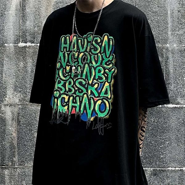 fashion trend high street hip hop vintage t shirt men personalized letter printing loose wild short sleeve oversized streetwear men's t, White;black
fashion trend high street hip hop vintage t shirt men personalized letter printing loose wild short sleeve oversized streetwear men's t, White;black